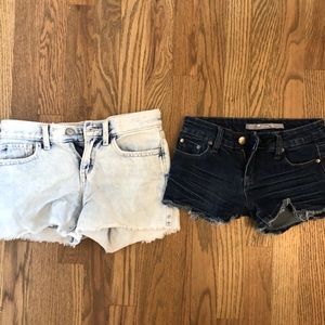 Bundle of 2 size 10 Jean shorts